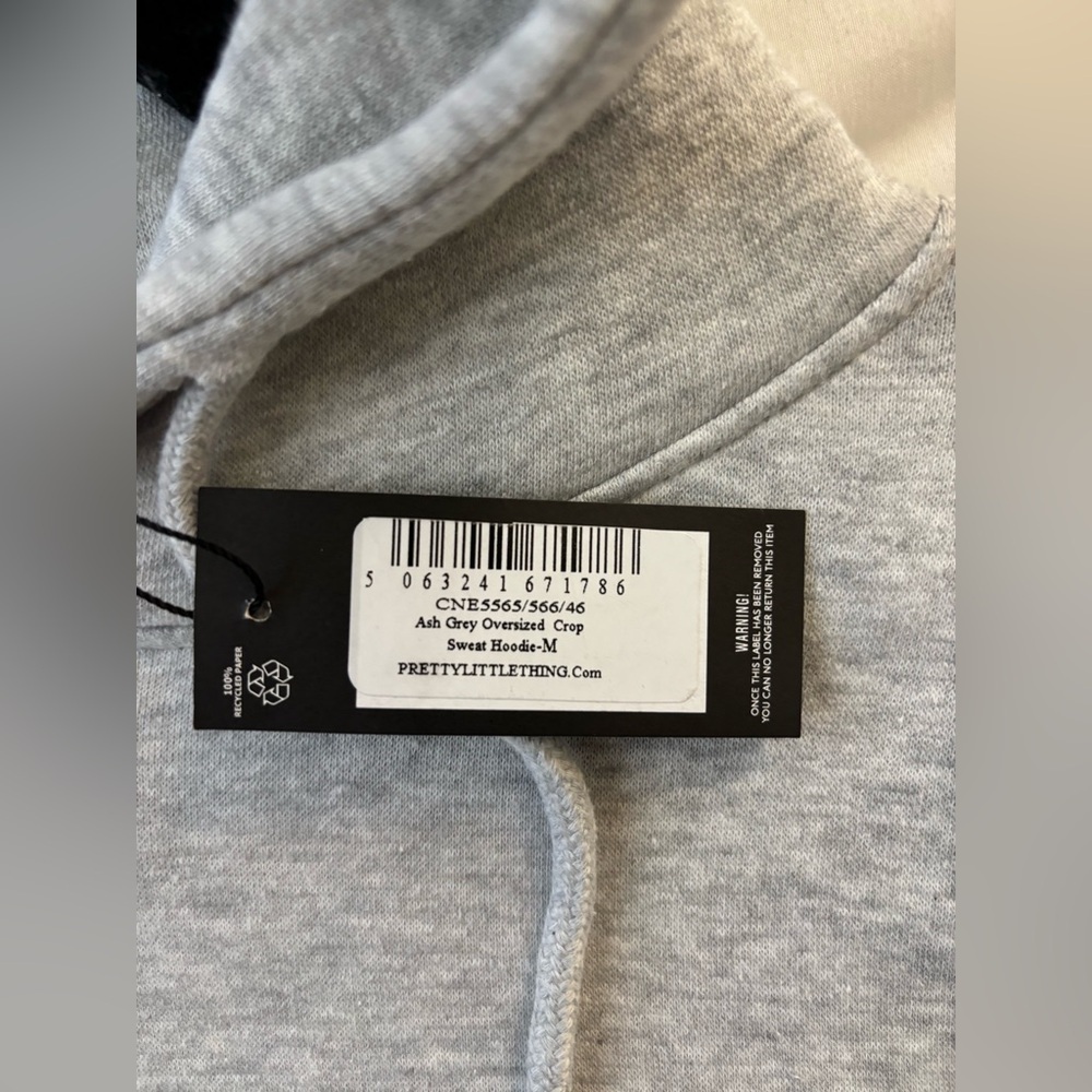 PLT Ash gray cropped sweatshirt - Picture 3 of 4